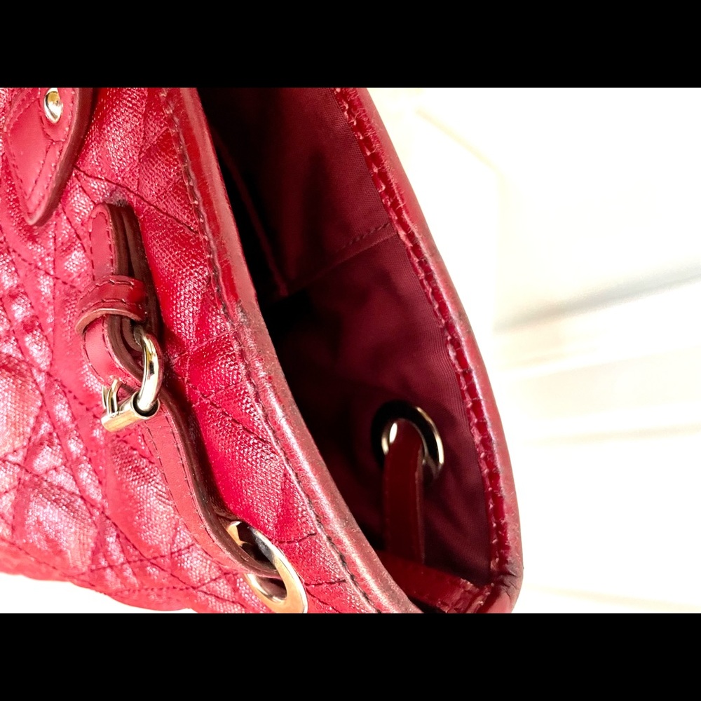 Authentic Christian Dior PANAREA red handbag - Picture 12 of 16